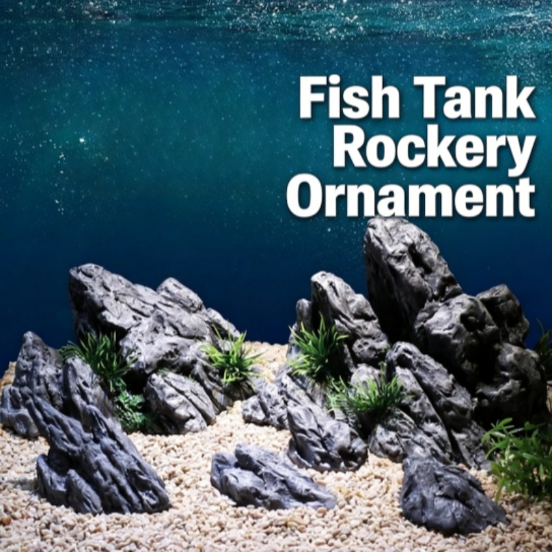 Planted Aquarium Aquascape - ديكور حوض السمك، صخور اصطناعية، زينة