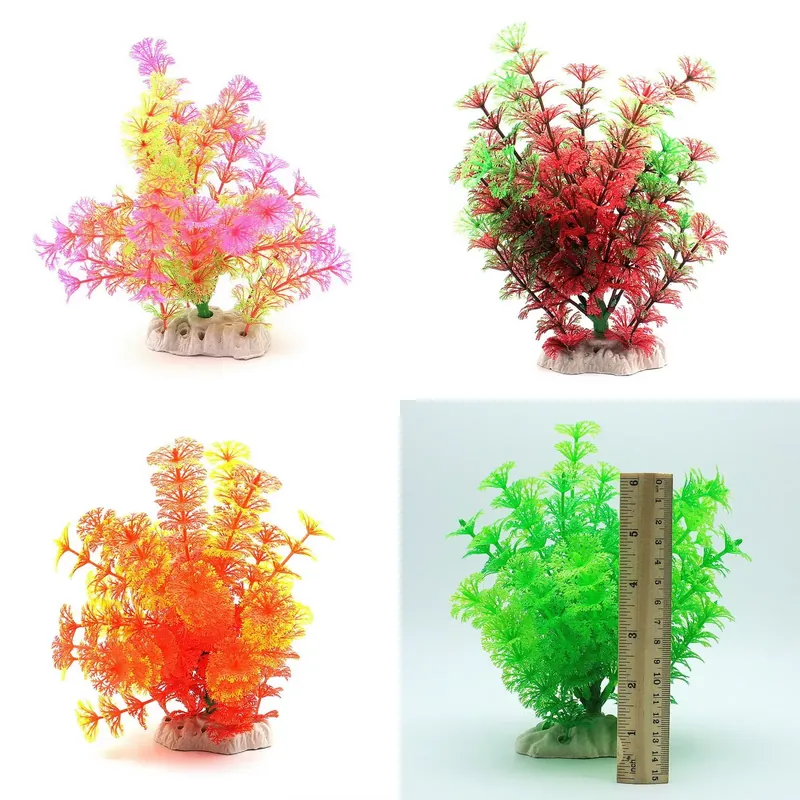 Aquarium Planted Tree - نباتات اصطناعية لأحواض السمك، أشجار جوز