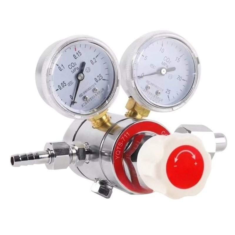 صمام ضغط نحاسي مزدوج المراحل ل - مراجعة Co2 Regulator Dual Stage وسعره