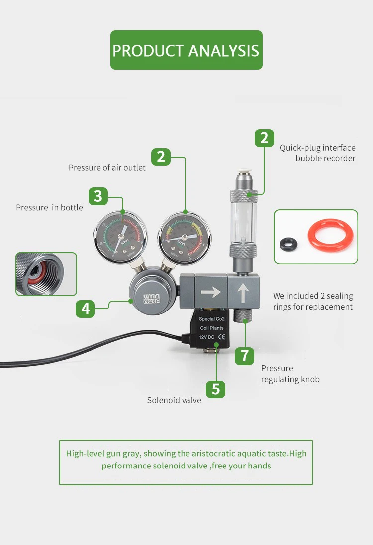 منظم ثاني أكسيد الكربون للأحوا - مراجعة Co2 Regulator Dual Stage وسعره