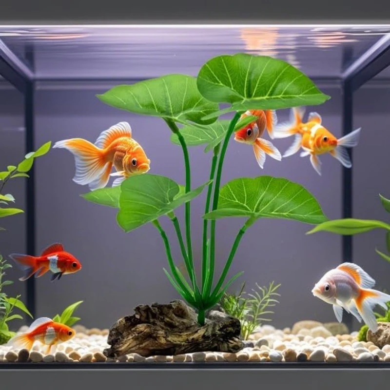 1 قطعة نباتات حوض السمك الاصطن - مراجعة Aquarium Planted Tree وسعره