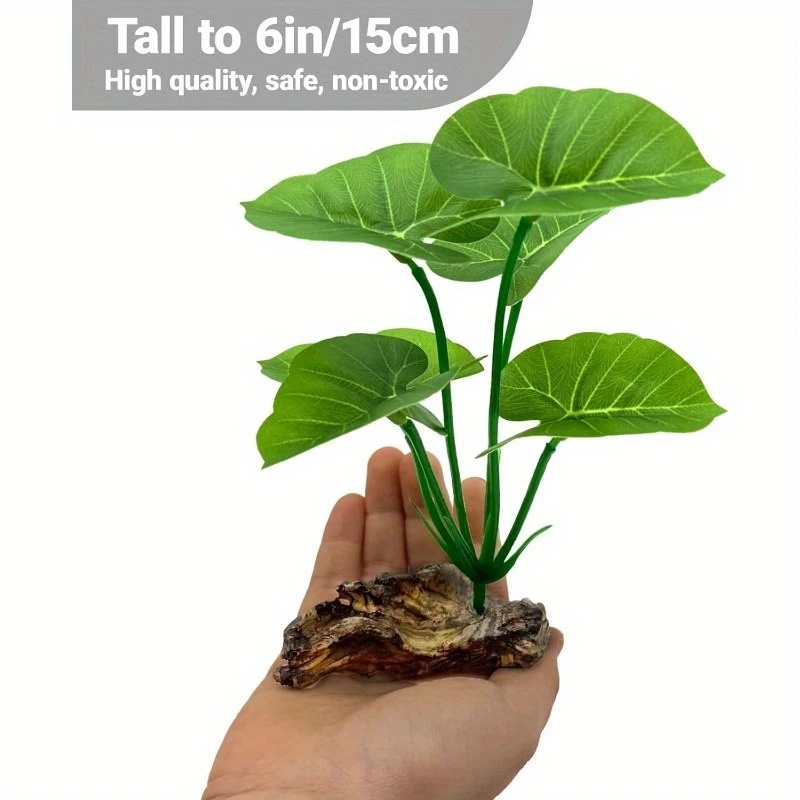 1 قطعة نباتات حوض السمك الاصطن - مراجعة Aquarium Planted Tree وسعره