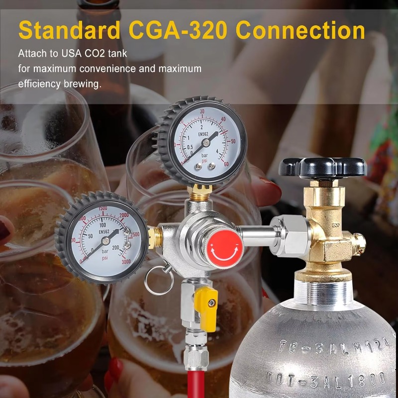 منظم خزان ثاني أكسيد الكربون م - مراجعة Co2 Regulator Dual Stage وسعره
