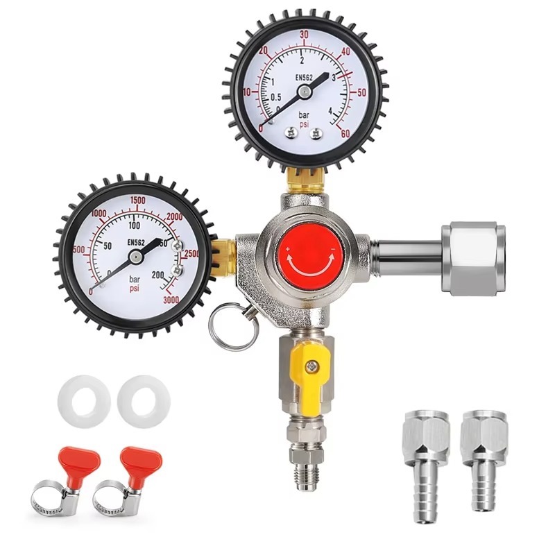 منظم ثاني أكسيد الكربون (CO2)  - مراجعة Co2 Regulator Dual Stage وسعره