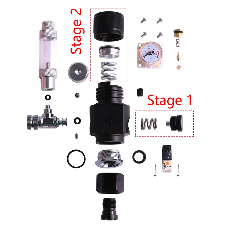 منظم ثاني أكسيد الكربون ثنائي  - مراجعة Co2 Regulator Dual Stage وسعره