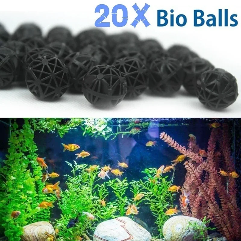 20 قطعة من كرات الترشيح الحيوي - مراجعة Aquarium Planted Tank Filter وسعره