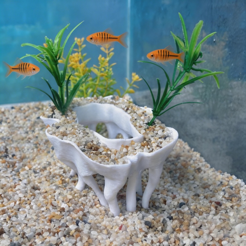 نباتات حوض السمك المطبوعة ثلاث - مراجعة Aquarium Planted Tree وسعره