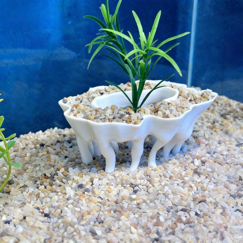 نباتات حوض السمك المطبوعة ثلاث - مراجعة Aquarium Planted Tree وسعره