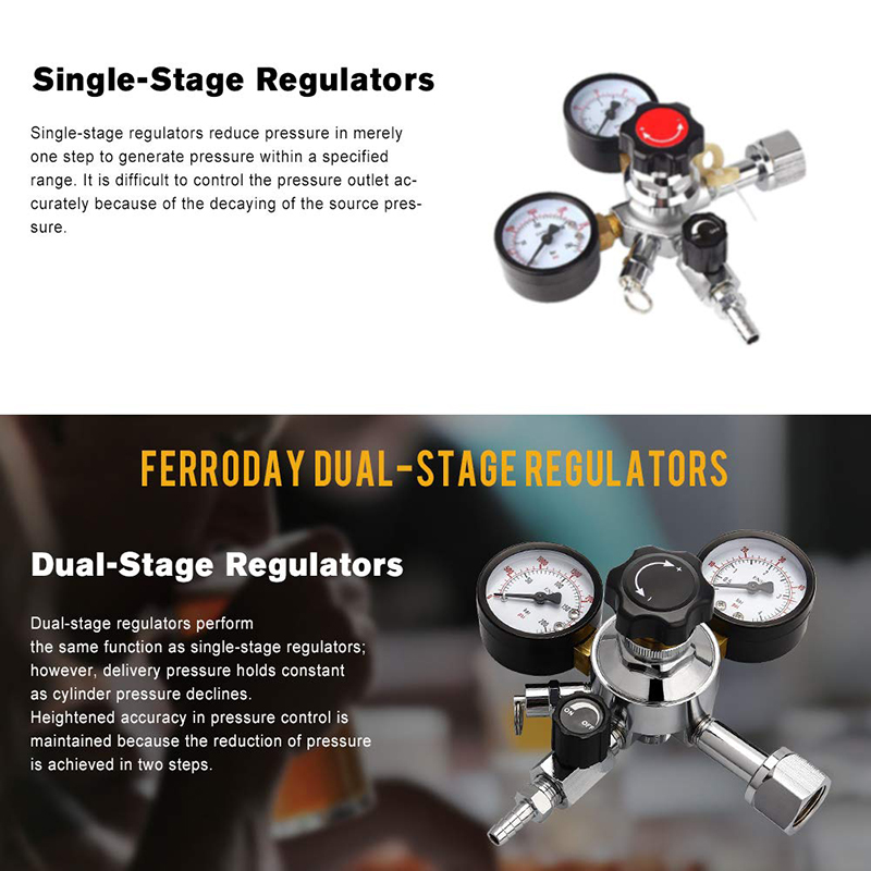 المزدوج مقياس CO2 مشروع البيرة - مراجعة Co2 Regulator Dual Stage وسعره