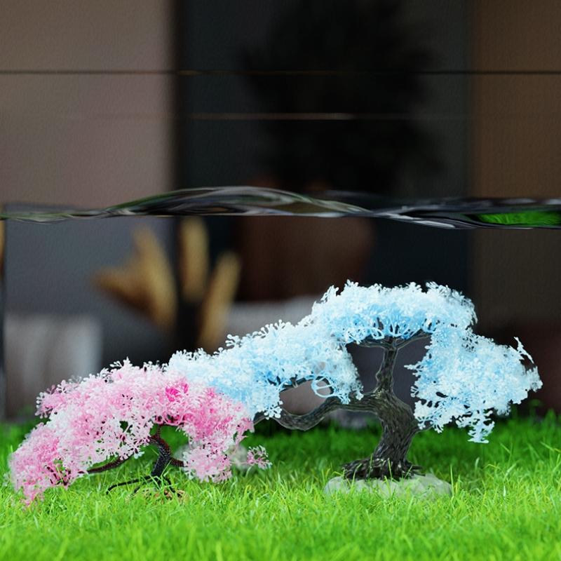 نباتات اصطناعية جديدة لتزيين أ - مراجعة Aquarium Planted Tree وسعره