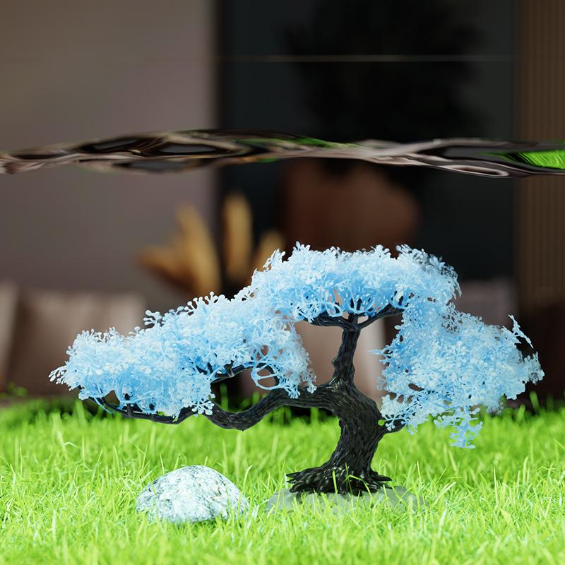 نباتات اصطناعية جديدة لتزيين أ - مراجعة Aquarium Planted Tree وسعره